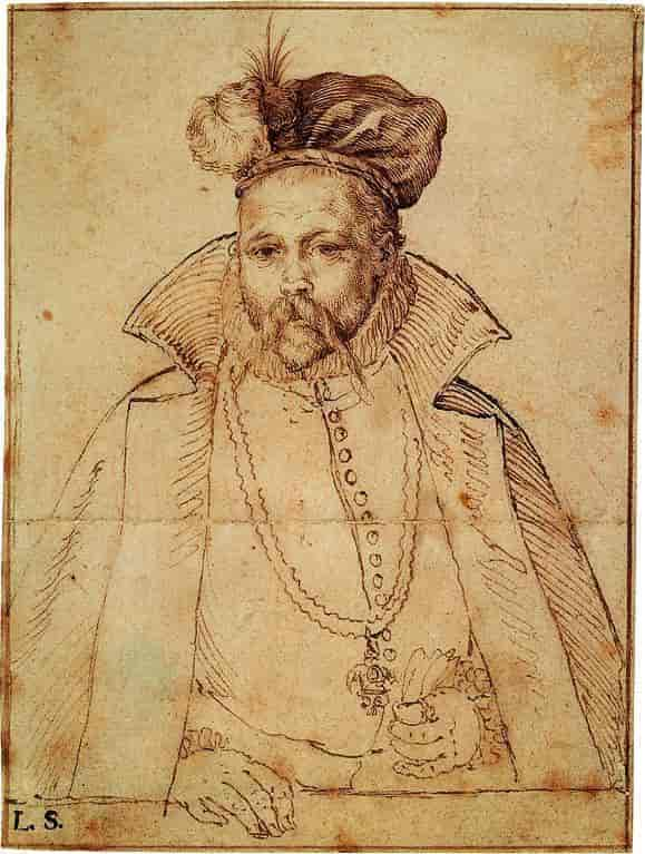 Tegning af Tycho Brahe